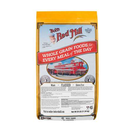 BOBS RED MILL NATURAL FOODS Bob's Red Mill Gluten Free Flaxseeds 25lbs 1230B25